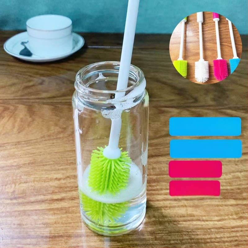 Krūzīšu birste Pudeļu birste Silikona pudeles termosa kolas pudeļu tīrīšanas birste Krūzīšu birste Artifact šauras mutes krūzīšu tīrīšanas birste