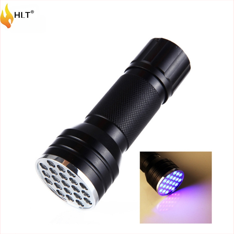 Nemokamas logo100uv51 violetinis žibintuvėlis 21 LED UV žibintuvėlis augintinių šlapimui fluorescencinė skorpiono šviesa