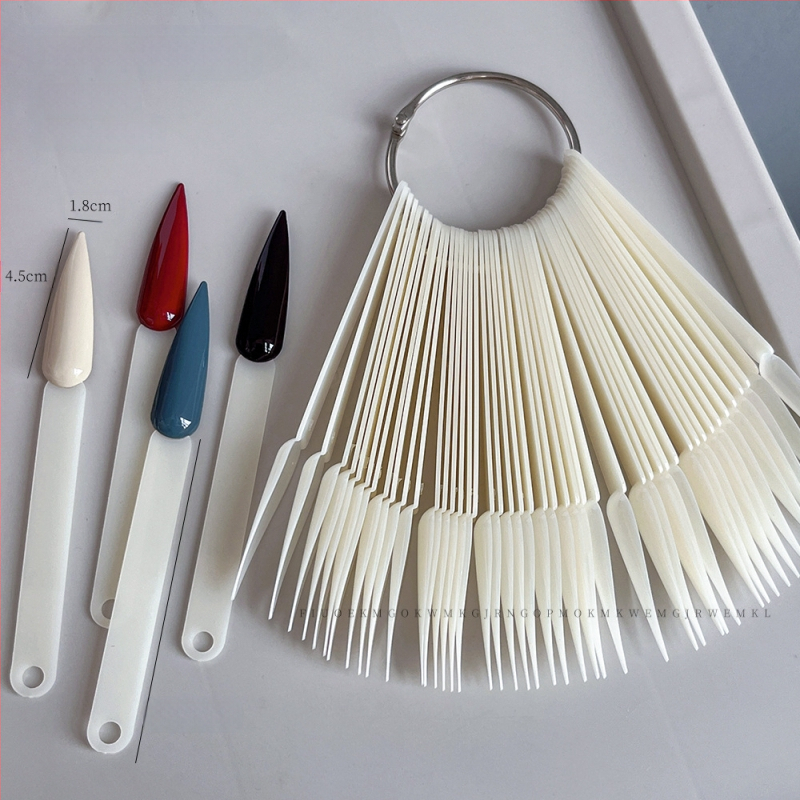 Nagų dailės ventiliatoriaus demonstracinė kortelė, 50 kvadratinių apvalių šaukštų, ovali, spalvota, juodai balta, geležinė, didmeninė prekyba