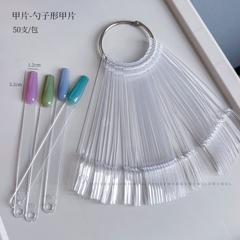 Nagų dailės ventiliatoriaus demonstracinė kortelė, 50 kvadratinių apvalių šaukštų, ovali, spalvota, juodai balta, geležinė, didmeninė prekyba