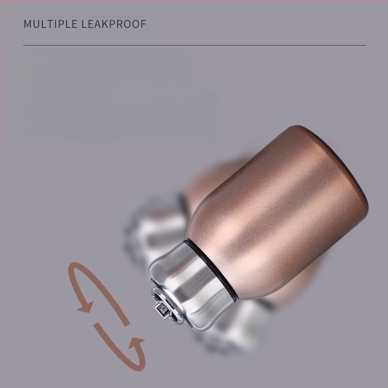 Φορητό θερμός από ανοξείδωτο ατσάλι 304, μίνι, μικρό, τσούξιμο, υψηλής ποιότητας, μικρό κύπελλο κοιλιάς, απλό δαχτυλίδι προσγείωσης, συνοδευτικό κύπελλο τσέπης