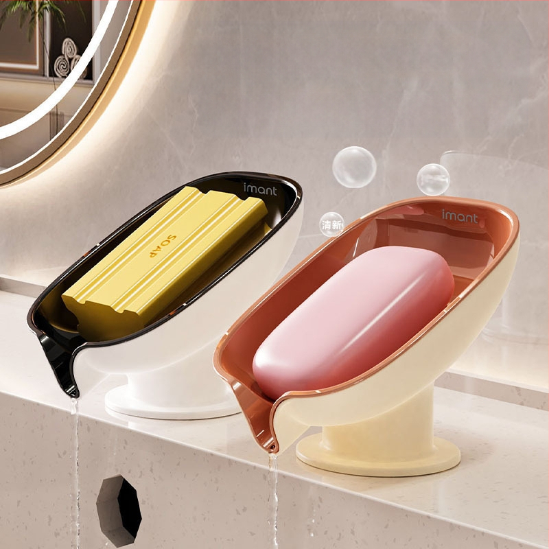 Σαπουνοθήκη Διπλής στρώσης με βεντούζα χωρίς τρύπημα, σαπουνοθήκη μπάνιου, πάγκος κουζίνας, σαπουνοθήκη χονδρικής