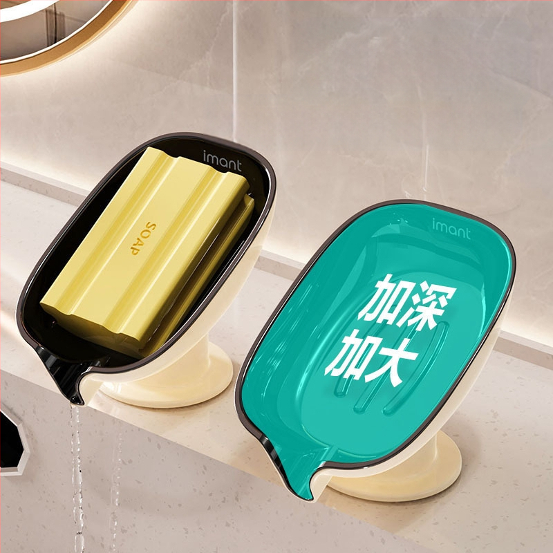 Σαπουνοθήκη Διπλής στρώσης με βεντούζα χωρίς τρύπημα, σαπουνοθήκη μπάνιου, πάγκος κουζίνας, σαπουνοθήκη χονδρικής