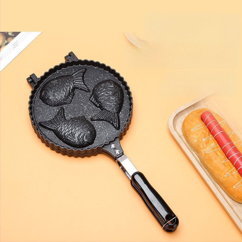 Küpsetusvahendid Snapper Fish põletusvorm Kodune vahvlikala küpsetamine küpsisevorm Mittenakkuv pann