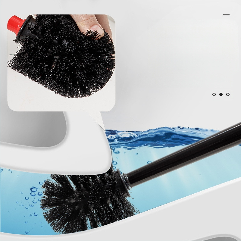 Riputatav WC-hari, mitte-torkav alusega, tualett, tualett, tualettpuhastushari, surnud nurgata WC-puhastusharja komplekt