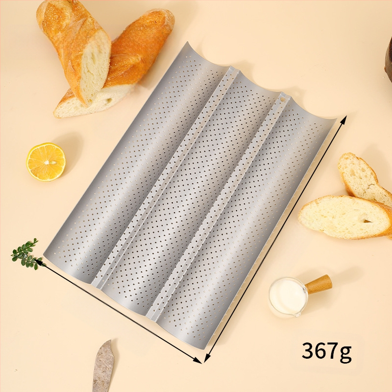 Prantsuse saia rest Prantsuse baguette baguette 4-tasane 3-tasane Prantsuse baguette baguette küpsetusplaat vorm mittenakkuva taina küpsetusvorm