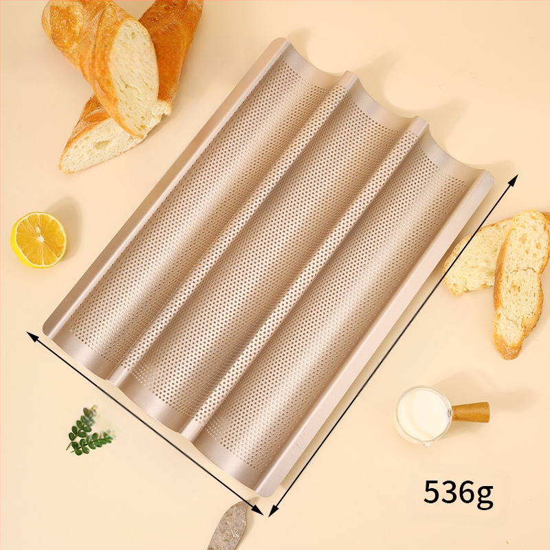 Prantsuse saia rest Prantsuse baguette baguette 4-tasane 3-tasane Prantsuse baguette baguette küpsetusplaat vorm mittenakkuva taina küpsetusvorm