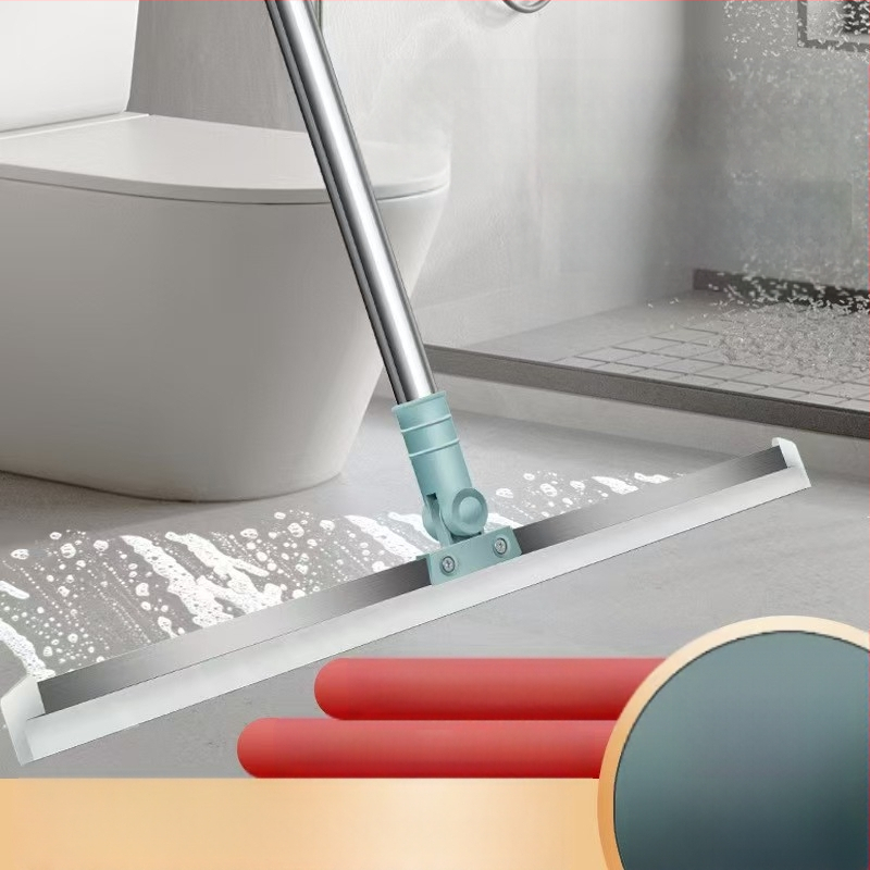 Ștergător de baie din silicon, curățare de baie, podea, sticlă, răzuitor, artefact, măturare păr, măturare apă magică, mătură magică