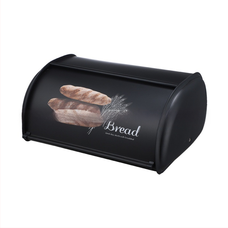 Piiriülene valge metallist trummi leivakarp lääne stiilis köögitoidu suupistete hoiukarp köögi hoiukarp Jiangmen