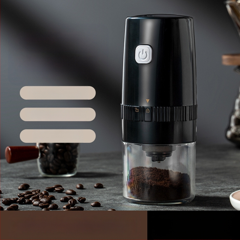 Elektrinis pupelių malūnėlis Mažas buitinis rankinis kavos pupelių malūnėlis Nešiojamas automatinis malūnėlis Rankinis kavos malūnėlis Kavos aparatas