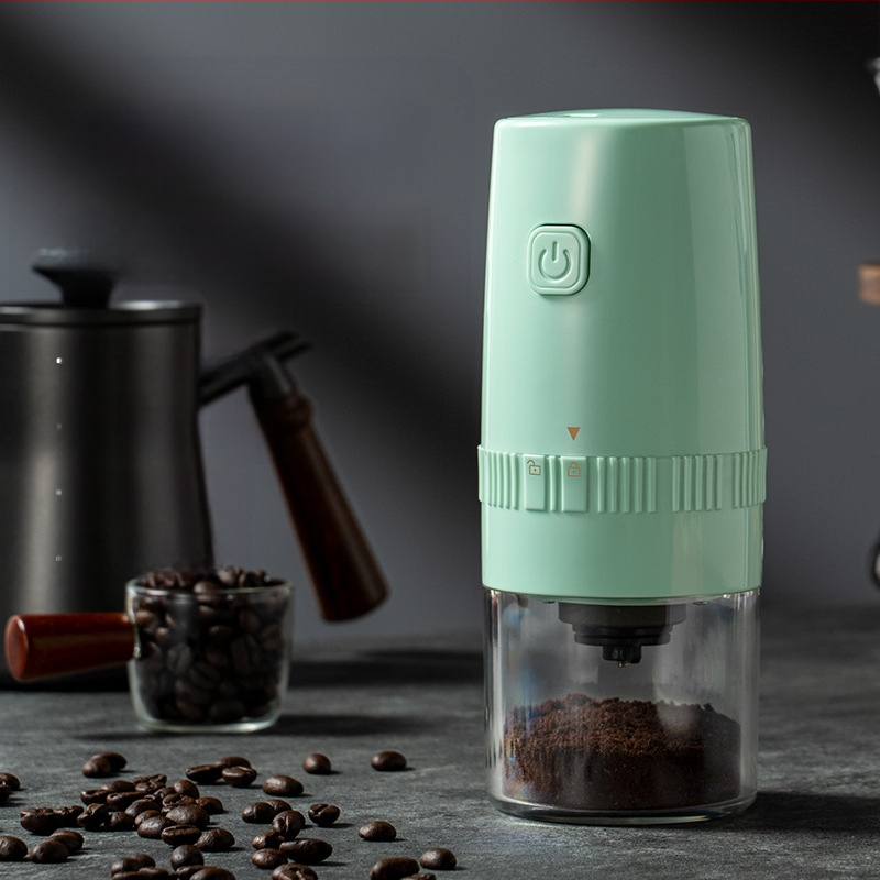 Elektrinis pupelių malūnėlis Mažas buitinis rankinis kavos pupelių malūnėlis Nešiojamas automatinis malūnėlis Rankinis kavos malūnėlis Kavos aparatas