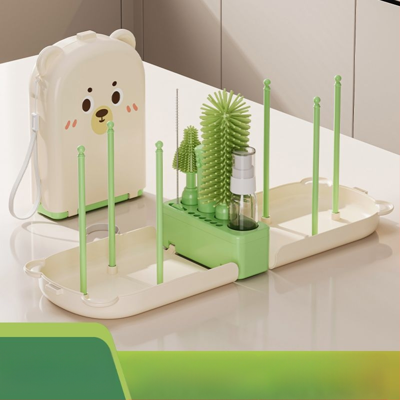 Kaasaskantav lutipudelihari tassihari silikoonist puhastushari vastsündinu puhastushari hoiukarp reisiülikond