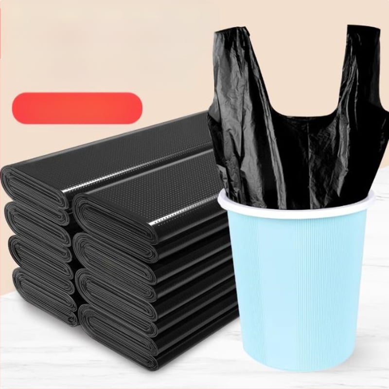 Liels atkritumu maiss, liels, biezs, nav viegli saplēšams, mājsaimniecības pārnēsājamais virtuves maiss, komerciāla veste, plastmasas maisiņš, partija