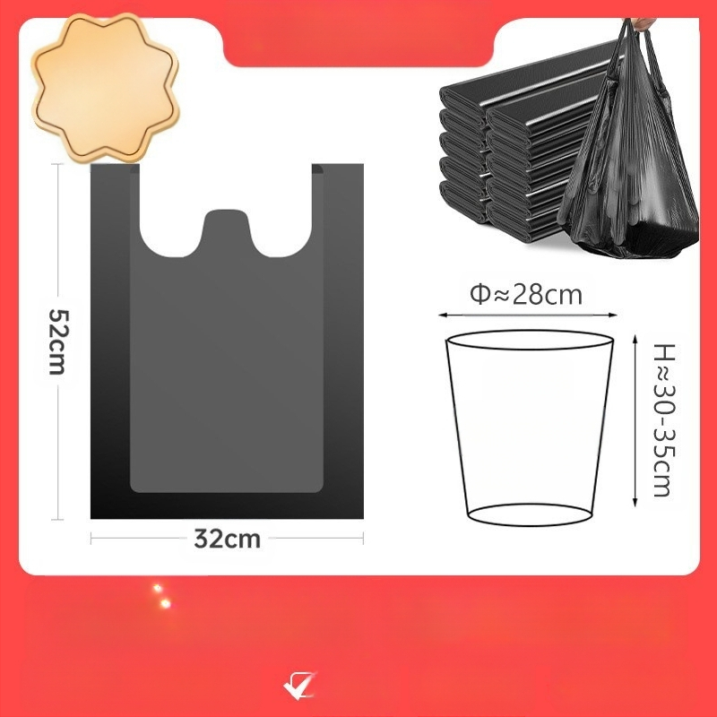 Suur prügikott, suur paks, mitte kergesti purunev majapidamises kaasaskantav köögikott, kaubanduslik vest, kilekott partii