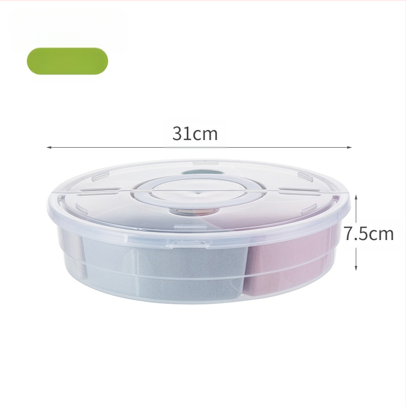 Loominguline ümmargune puuviljakarp kärgstruktuuriga puuviljataldrik elutoa majapidamiskommitaldrik suupiste kuivatatud puuviljakarp plastist läbipaistev puuviljataldrik