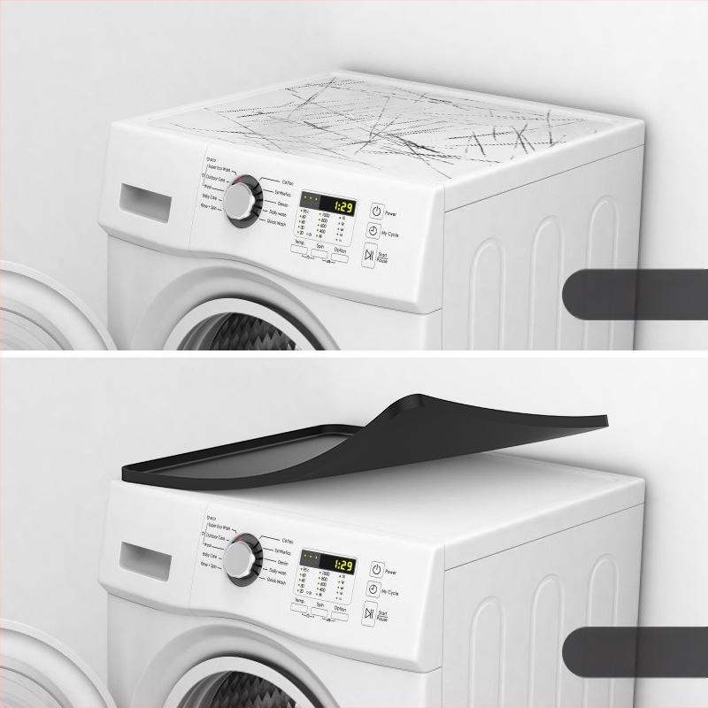 Naujas tarpvalstybinis silikoninis skalbimo mašinos apsauginis kilimėlis, skalbimo mašinos viršutinis laikymo kilimėlis, skalbimo mašinos kilimėlis