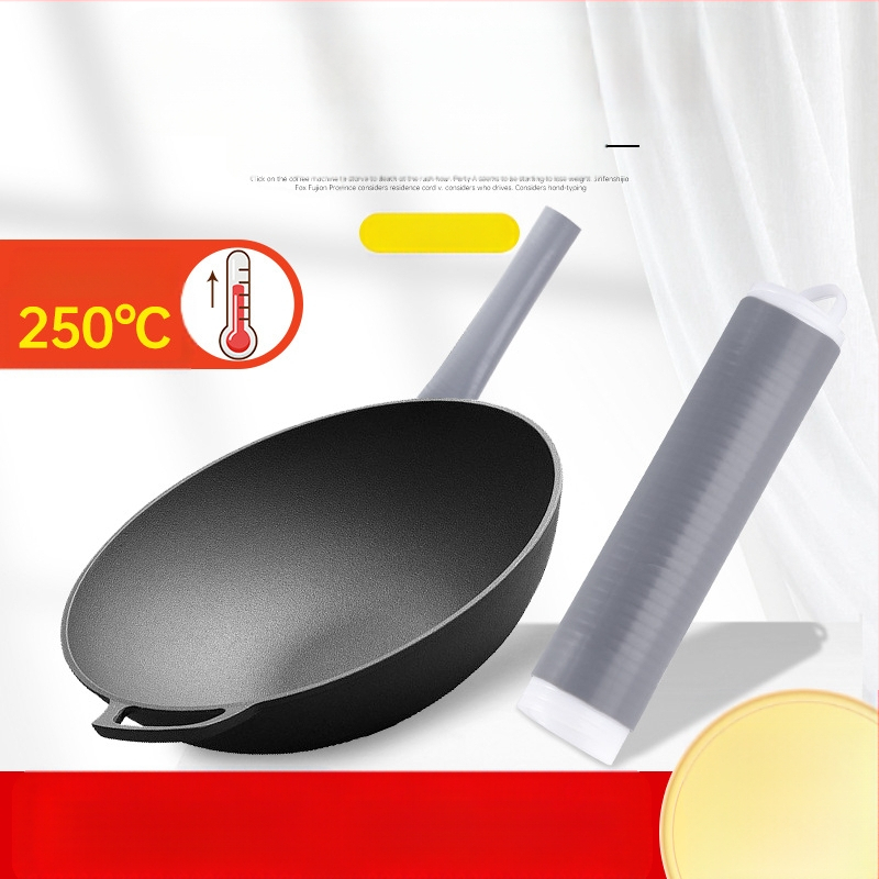 Ručka za woke, toplinska izolacija, zaštita od opeklina, lopata za woke, silikonske rukavice za ručku vrata otporne na visoke temperature, višenamjenska univerzalna navlaka za ručku