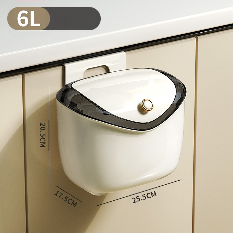 Köögi seinale kinnitatav prügikast, augustamata tualettkapi ukse prügikast kaanega, majapidamise libisev prügikast, hulgimüük