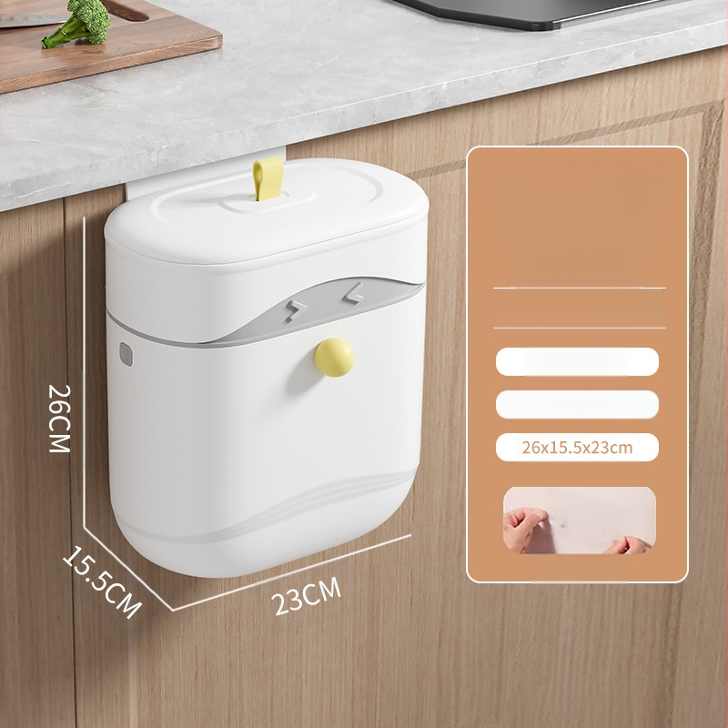 Köögi seinale kinnitatav prügikast, augustamata tualettkapi ukse prügikast kaanega, majapidamise libisev prügikast, hulgimüük