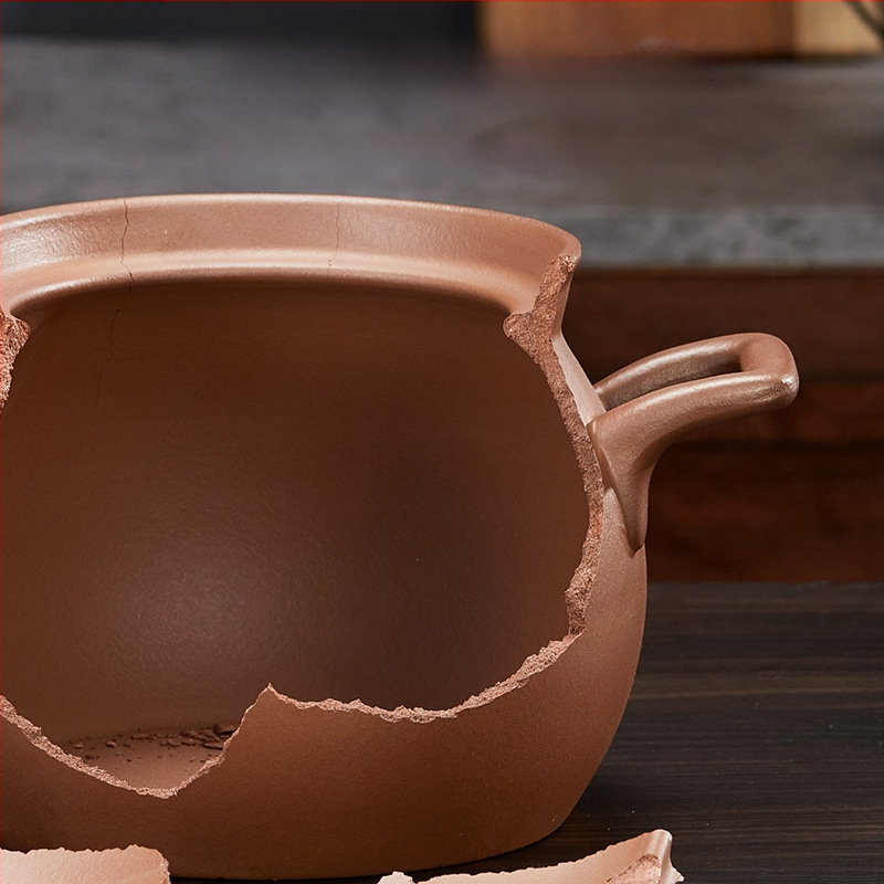 Kangyashun lilla liivapott lahtise leegiga kõrge temperatuurikindel glasuurimata pajaroog gaasipliidil spetsiaalne majapidamissupipajaroog 3-4 inimesele