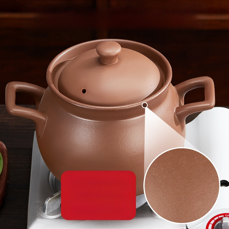 Kangyashun lilla liivapott lahtise leegiga kõrge temperatuurikindel glasuurimata pajaroog gaasipliidil spetsiaalne majapidamissupipajaroog 3-4 inimesele