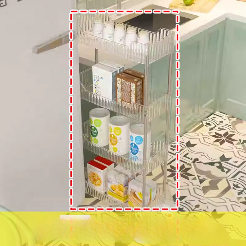 Köögivahe hoiukapp 22 Vannitoa vahe hoiuriiul Plastist tualeti külgkapp Kitsa vahe hoiustamiseks