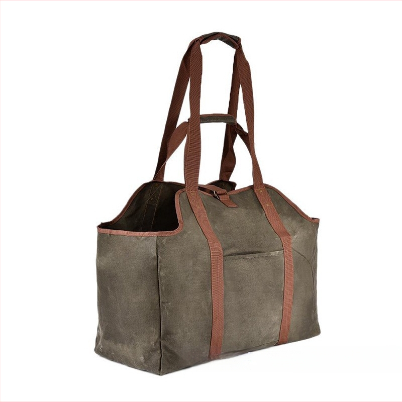 Veekindel metsaraiekott, eriti suur küttepuude transpordikott, telkimis- ja välitingimustes kasutatavate hoidikutega transpordikott, puidust lõuendkott