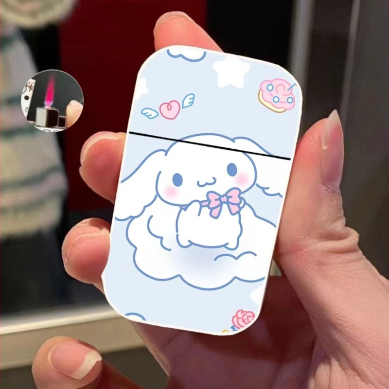 Metalinis apvalkalas, vėjui nelaidus žiebtuvėlis, rožinės spalvos liepsnos stiliaus, pripučiamas žiebtuvėlio palaikymo karta