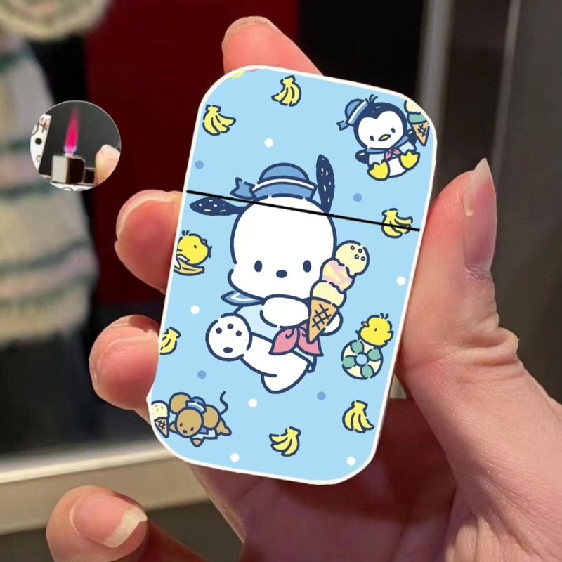 Metalinis apvalkalas, vėjui nelaidus žiebtuvėlis, rožinės spalvos liepsnos stiliaus, pripučiamas žiebtuvėlio palaikymo karta