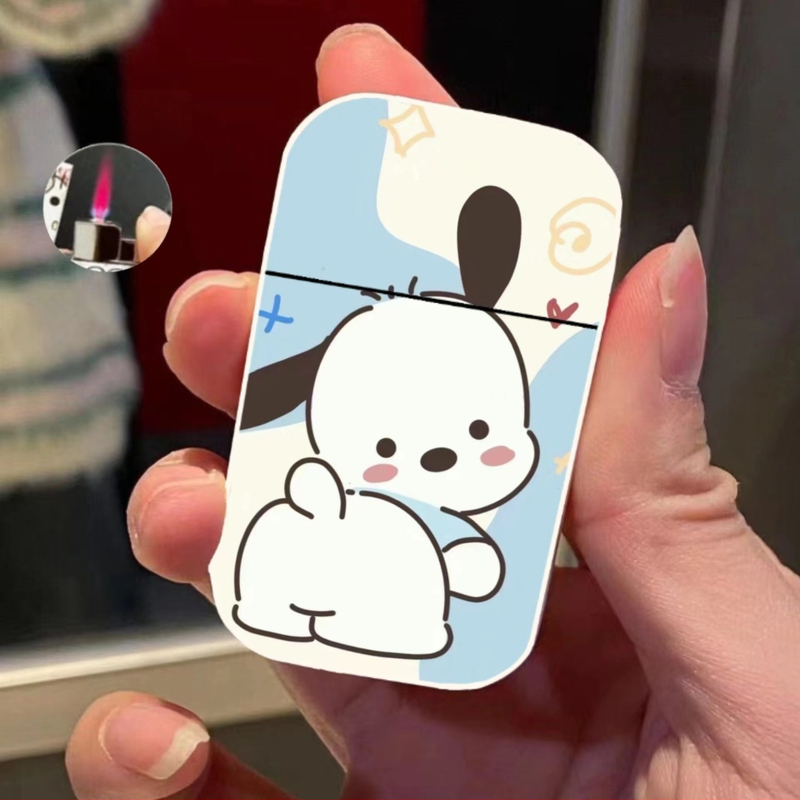 Metalinis apvalkalas, vėjui nelaidus žiebtuvėlis, rožinės spalvos liepsnos stiliaus, pripučiamas žiebtuvėlio palaikymo karta