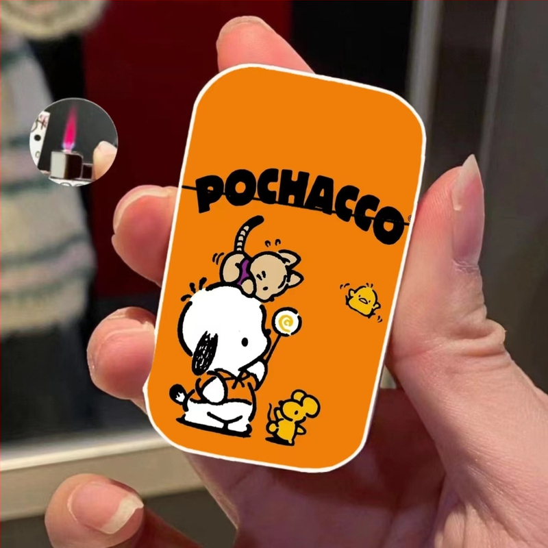 Metalinis apvalkalas, vėjui nelaidus žiebtuvėlis, rožinės spalvos liepsnos stiliaus, pripučiamas žiebtuvėlio palaikymo karta