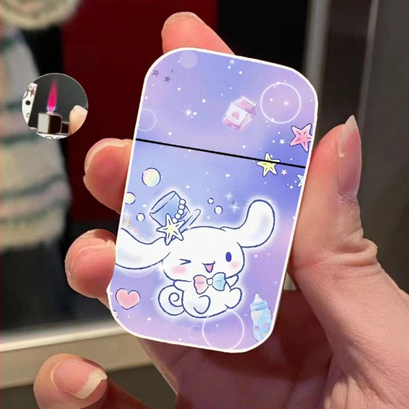 Metalinis apvalkalas, vėjui nelaidus žiebtuvėlis, rožinės spalvos liepsnos stiliaus, pripučiamas žiebtuvėlio palaikymo karta