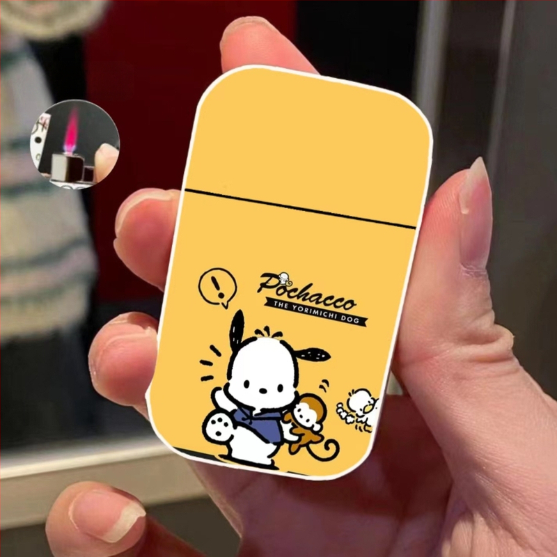 Metalinis apvalkalas, vėjui nelaidus žiebtuvėlis, rožinės spalvos liepsnos stiliaus, pripučiamas žiebtuvėlio palaikymo karta