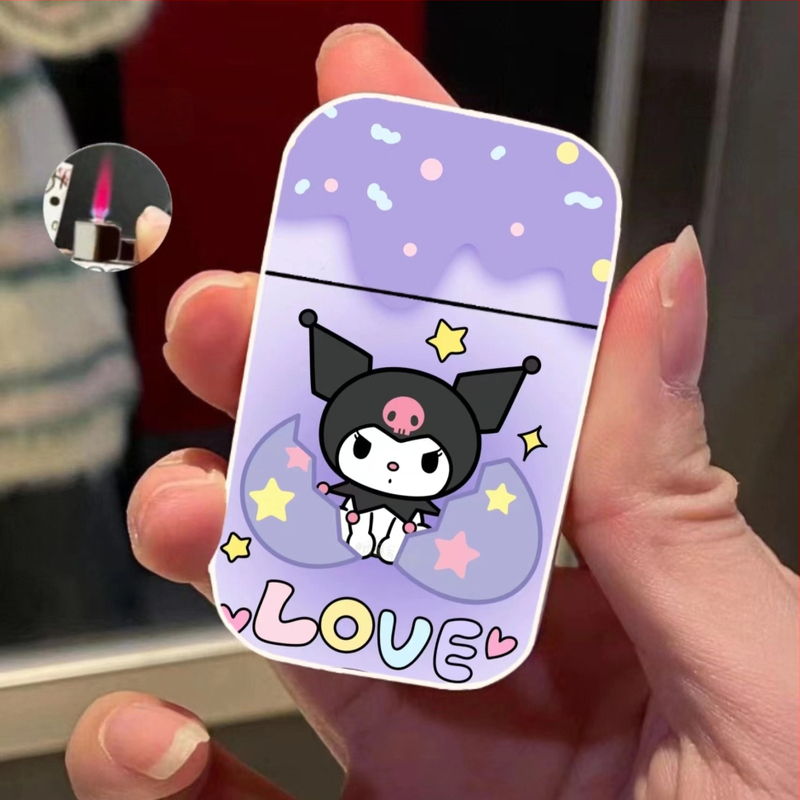 Metalinis apvalkalas, vėjui nelaidus žiebtuvėlis, rožinės spalvos liepsnos stiliaus, pripučiamas žiebtuvėlio palaikymo karta