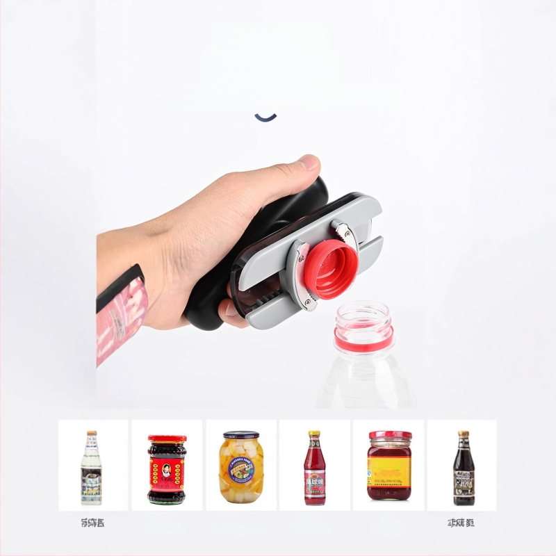 Daugiafunkcis butelių atidarytuvas, buitinis virtuvės įtaisas, praktiškas stiklainių atidarytuvas, neslystantis dangtelio užsukimo įtaisas