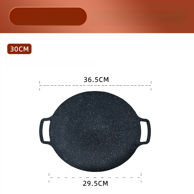 Küpsetusplaat välistingimustes kasutatav ümmargune Maifan kivi mittenakkuva telkimispapp-tüüpi küpsetusplaat kaubanduslikuks grillitud kalaks majapidamises Korea grill-grill