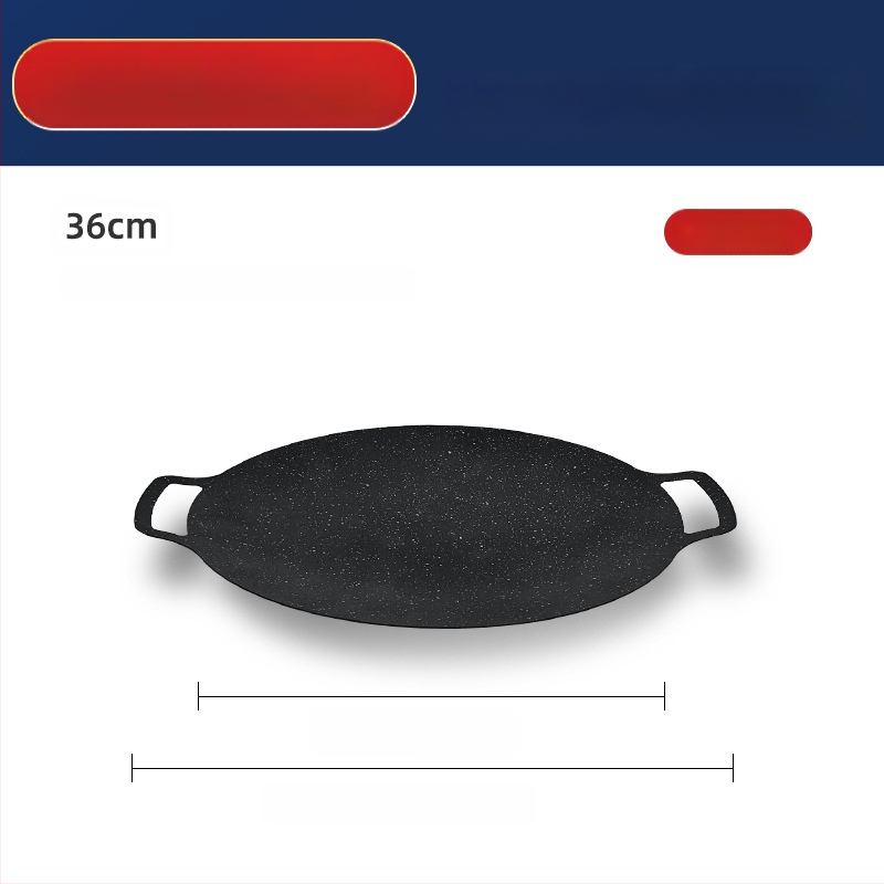 Küpsetusplaat välistingimustes kasutatav ümmargune Maifan kivi mittenakkuva telkimispapp-tüüpi küpsetusplaat kaubanduslikuks grillitud kalaks majapidamises Korea grill-grill