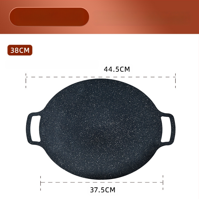 Küpsetusplaat välistingimustes kasutatav ümmargune Maifan kivi mittenakkuva telkimispapp-tüüpi küpsetusplaat kaubanduslikuks grillitud kalaks majapidamises Korea grill-grill