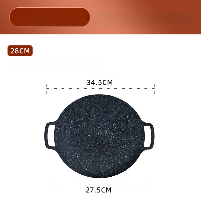 Küpsetusplaat välistingimustes kasutatav ümmargune Maifan kivi mittenakkuva telkimispapp-tüüpi küpsetusplaat kaubanduslikuks grillitud kalaks majapidamises Korea grill-grill