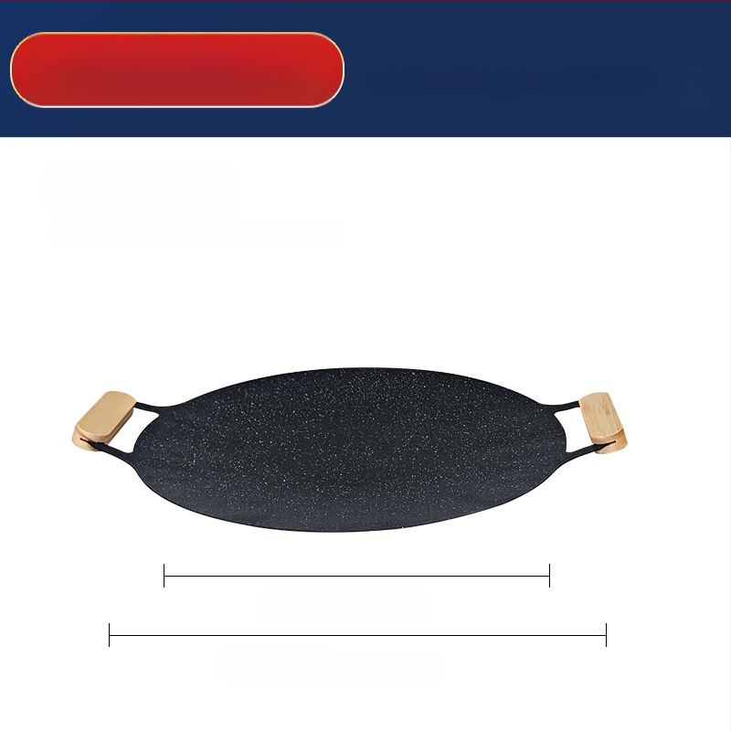 Küpsetusplaat välistingimustes kasutatav ümmargune Maifan kivi mittenakkuva telkimispapp-tüüpi küpsetusplaat kaubanduslikuks grillitud kalaks majapidamises Korea grill-grill