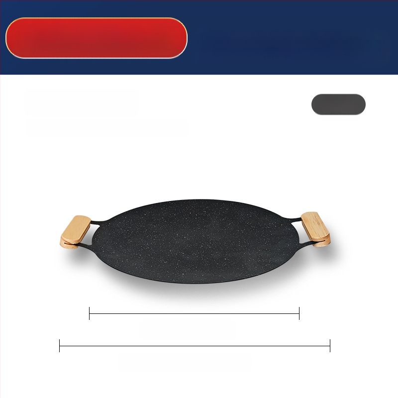 Küpsetusplaat välistingimustes kasutatav ümmargune Maifan kivi mittenakkuva telkimispapp-tüüpi küpsetusplaat kaubanduslikuks grillitud kalaks majapidamises Korea grill-grill