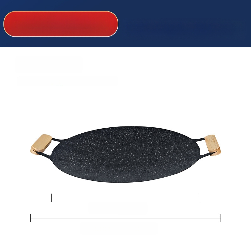 Küpsetusplaat välistingimustes kasutatav ümmargune Maifan kivi mittenakkuva telkimispapp-tüüpi küpsetusplaat kaubanduslikuks grillitud kalaks majapidamises Korea grill-grill