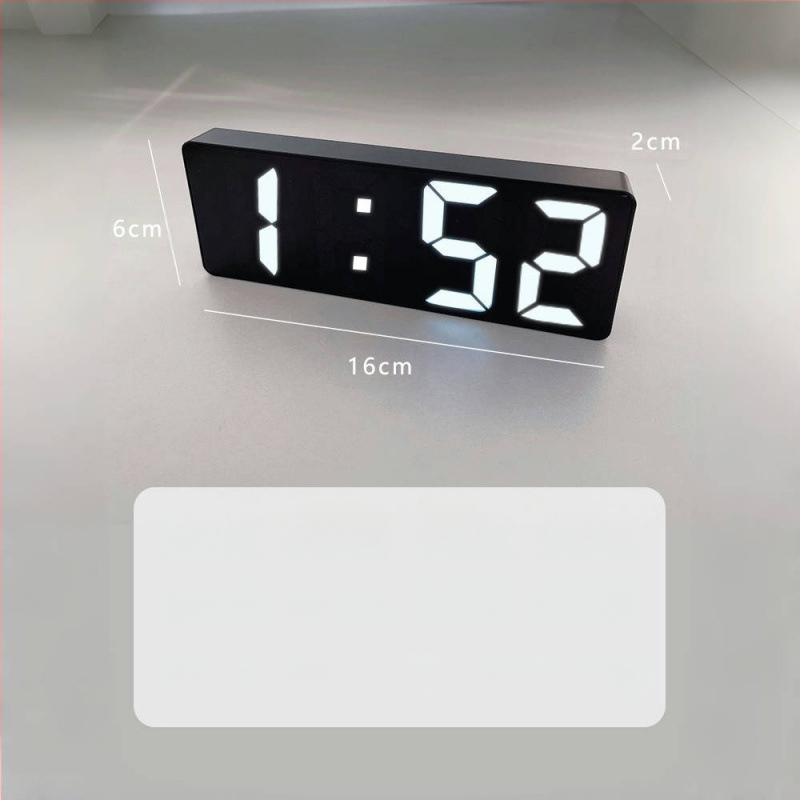 Ceas cu oglindă, ceas cu alarmă, ceas inteligent, mut, monitor de timp, dormitor, ceas electronic digital, decorare desktop