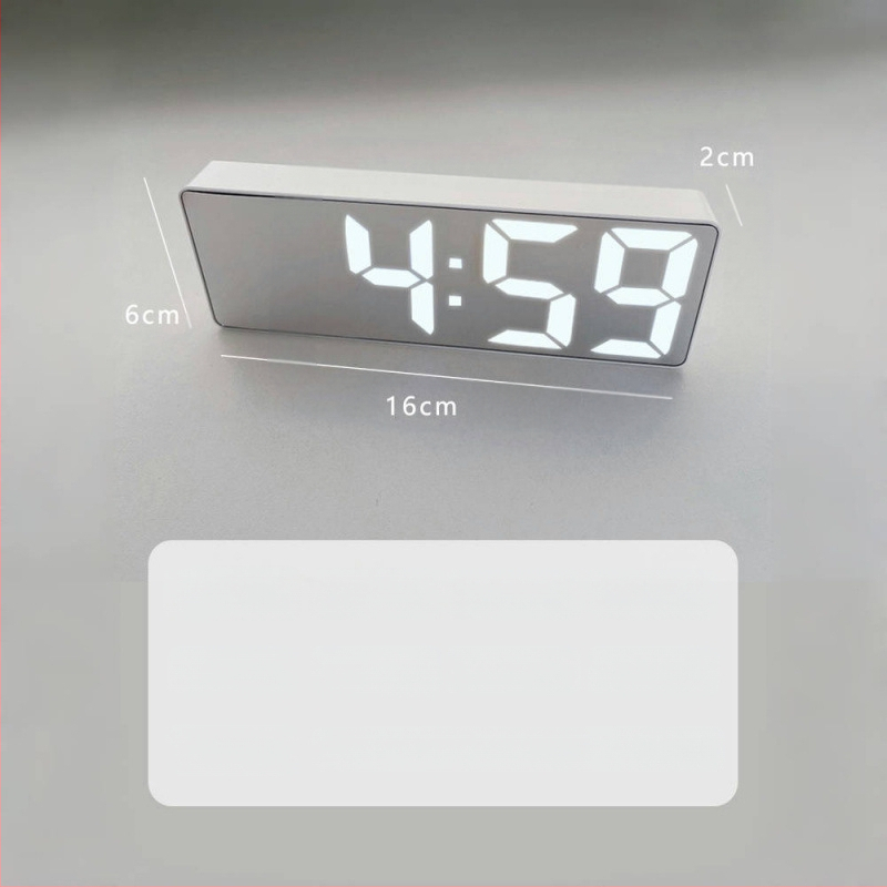 Ceas cu oglindă, ceas cu alarmă, ceas inteligent, mut, monitor de timp, dormitor, ceas electronic digital, decorare desktop