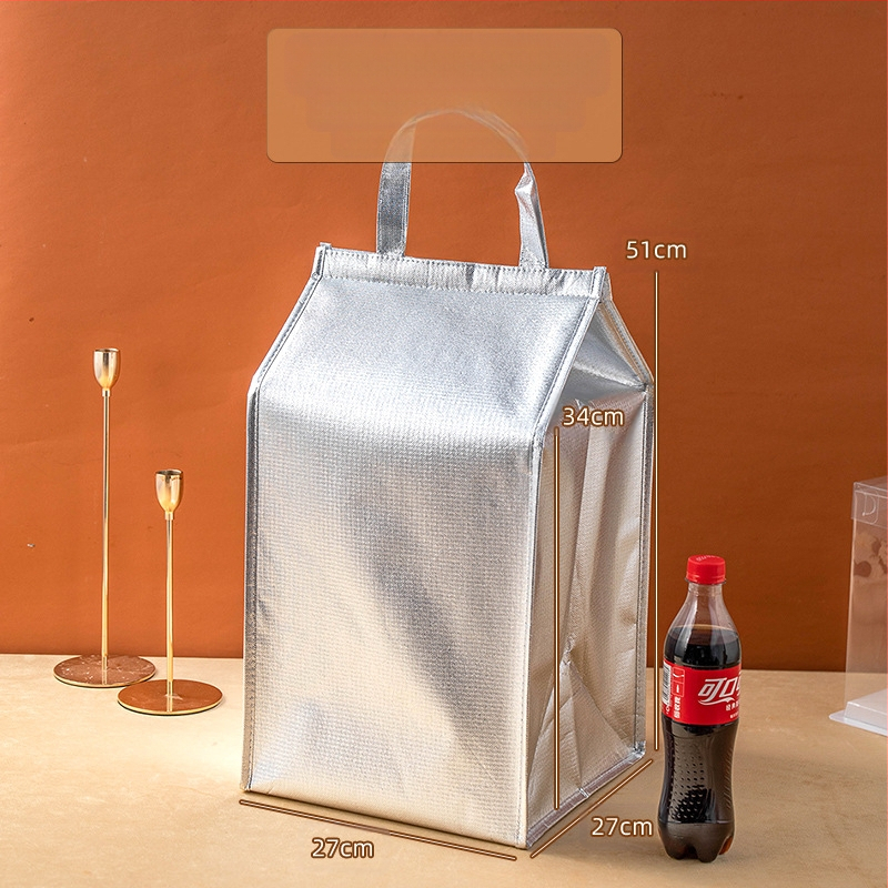 Τσάντα μόνωσης κέικ, ειδική τσάντα ψύξης για πακέτο, τσάντα χειρός, τσάντα παράδοσης από παχύρρευστο μη υφασμένο αλουμινόχαρτο, μικρή και μεγάλη συσκευασία