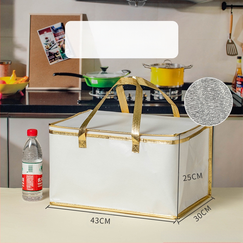 Τσάντα μόνωσης κέικ, ειδική τσάντα ψύξης για πακέτο, τσάντα χειρός, τσάντα παράδοσης από παχύρρευστο μη υφασμένο αλουμινόχαρτο, μικρή και μεγάλη συσκευασία