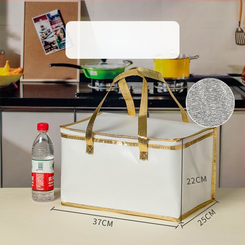 Τσάντα μόνωσης κέικ, ειδική τσάντα ψύξης για πακέτο, τσάντα χειρός, τσάντα παράδοσης από παχύρρευστο μη υφασμένο αλουμινόχαρτο, μικρή και μεγάλη συσκευασία