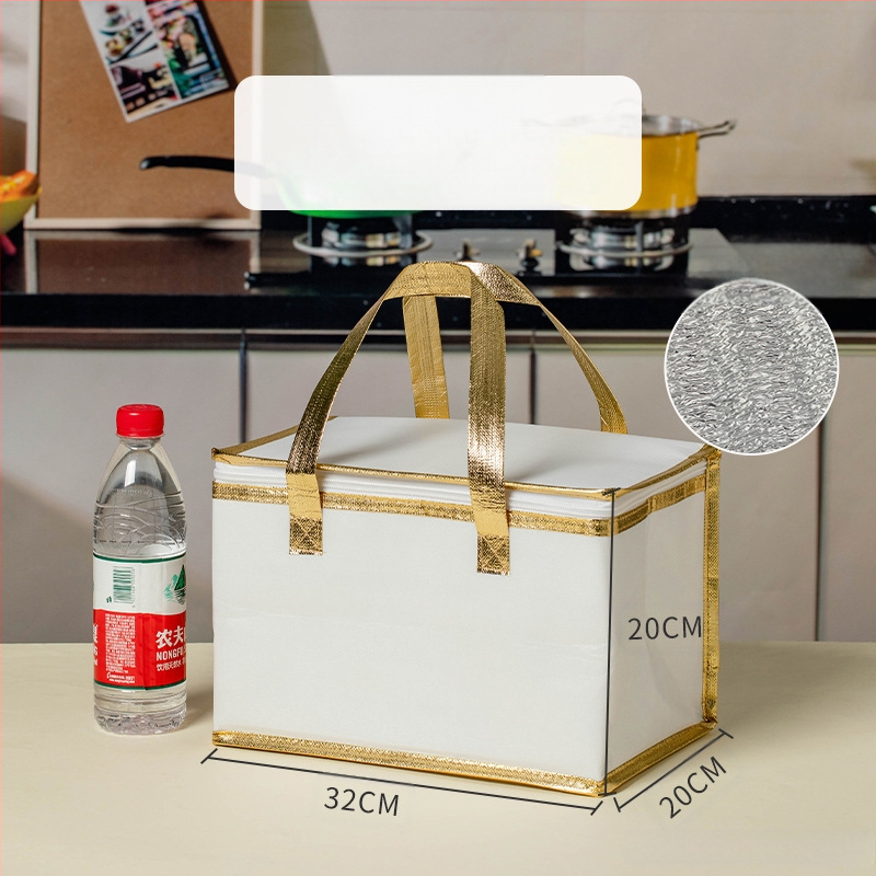 Τσάντα μόνωσης κέικ, ειδική τσάντα ψύξης για πακέτο, τσάντα χειρός, τσάντα παράδοσης από παχύρρευστο μη υφασμένο αλουμινόχαρτο, μικρή και μεγάλη συσκευασία