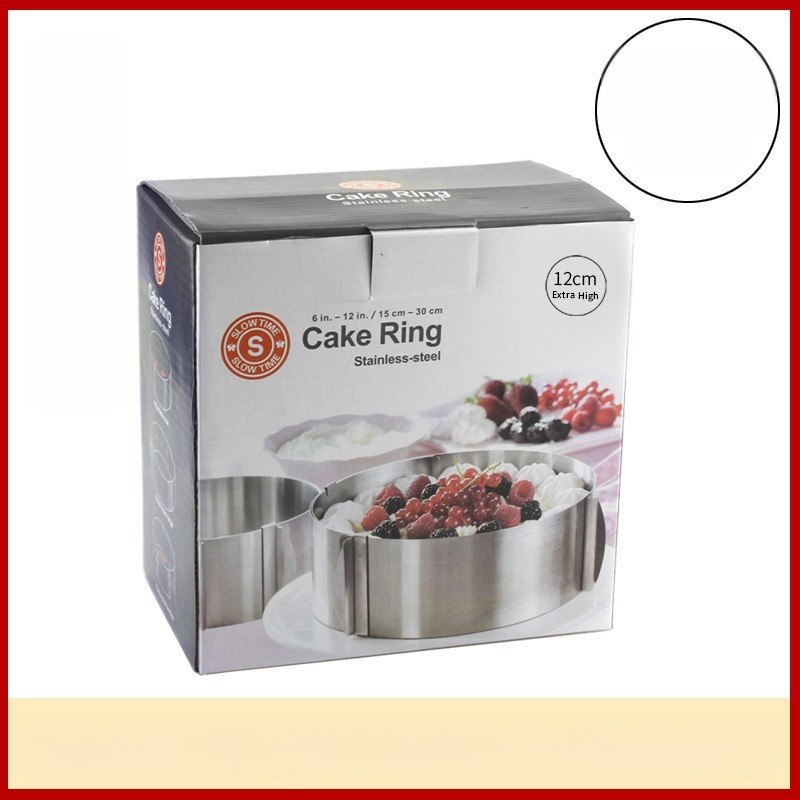 Határokon átnyúló rozsdamentes acél mousse kör sajtos lasagne forma teleszkópos kerek torta kör torta forma sütőeszköz