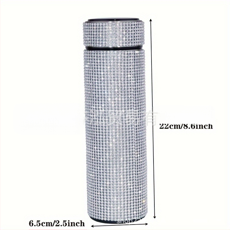 480 ml „Cross Border American Diamond“ termosinis dvigubas tiesus puodelis kavai, arbatai, vaisių sultims, kalėdinė dovana